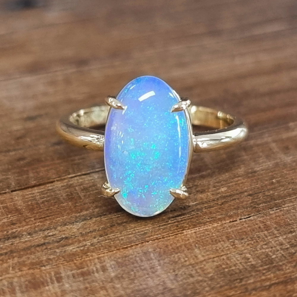 Yellow Gold Opal Ring